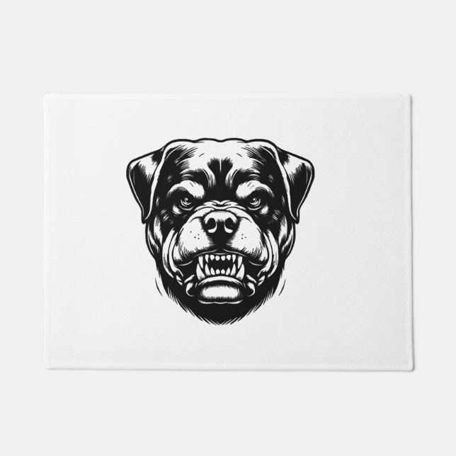 Felpudo Perro Rottweiler (Anverso)