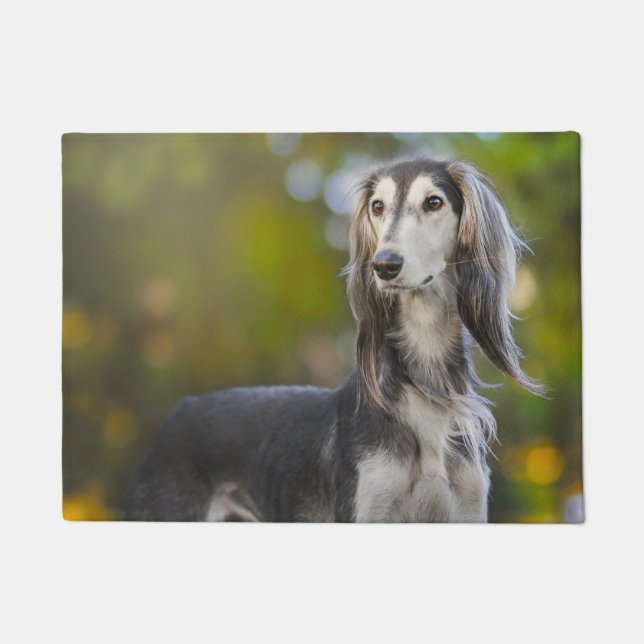 Felpudo Perro Saluki. (Anverso)
