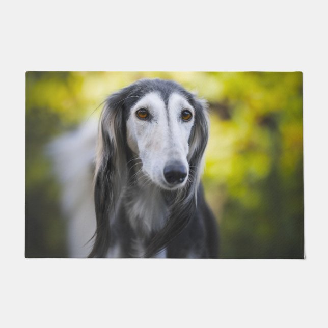 Felpudo Perro Saluki. (Anverso)