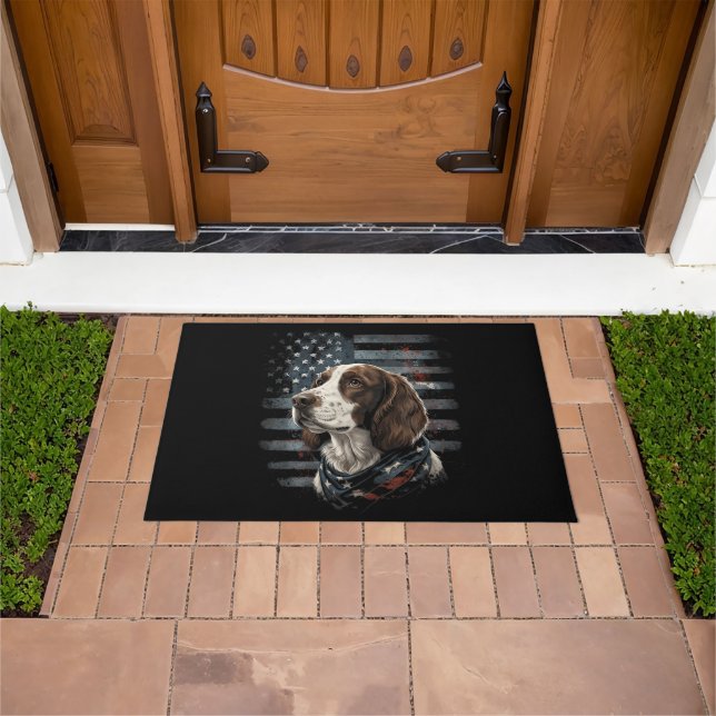 Felpudo Perro Springer Spaniel Bandera Americana (Exterior)