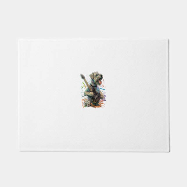 Felpudo Perro Terrier de llanta blanda Jugando G Eléctrico (Anverso)