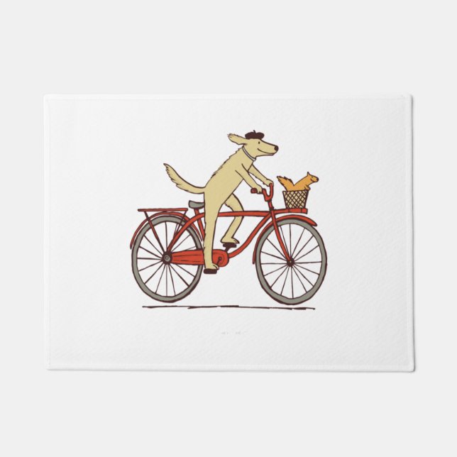 Felpudo Perro y ardilla son amigos del arte animal caprich (Anverso)