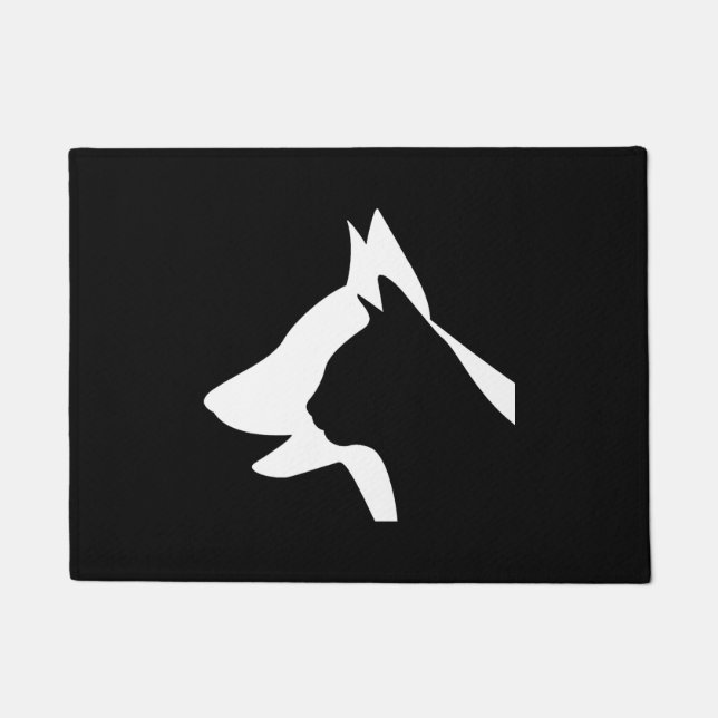 Felpudo Perro y gato (Anverso)