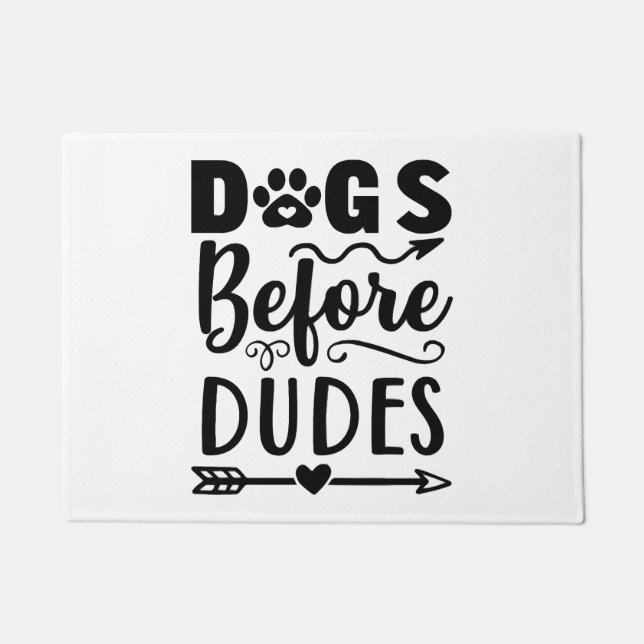 Felpudo Perros antes de dudes (Anverso)