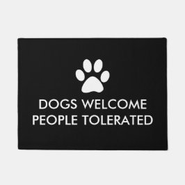 Felpudo Perros bienvenidos tolerados