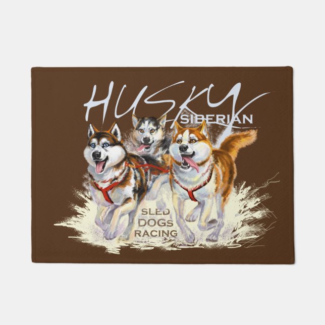 Felpudo perros de trineo del husky siberiano (Anverso)