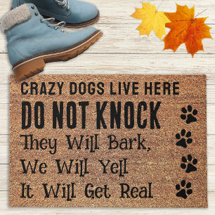 Felpudo Perros locos - Doormat de bienvenida - Papas de pe