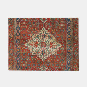 Felpudo Persia Bijar verde rojo real