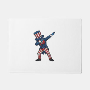 Felpudo Personaje Patriótico Dabbing Diseño Vector Vintage