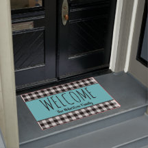 Personalice el cheque de búfalo negro de Farmhouse