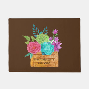 Felpudo Personaliza la cesta de flores para ellos