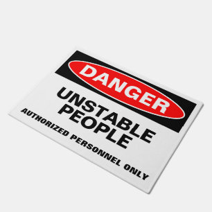 Felpudo Personalizable del PELIGRO