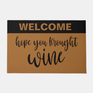 Felpudo Personalizable Espero Que Trajiste Una Bienvenida