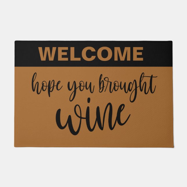 Felpudo Personalizable Espero Que Trajiste Una Bienvenida  (Anverso)
