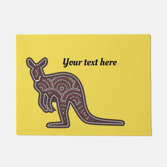 Felpudo Personalizable Kangaroo Mosaic (Anverso)