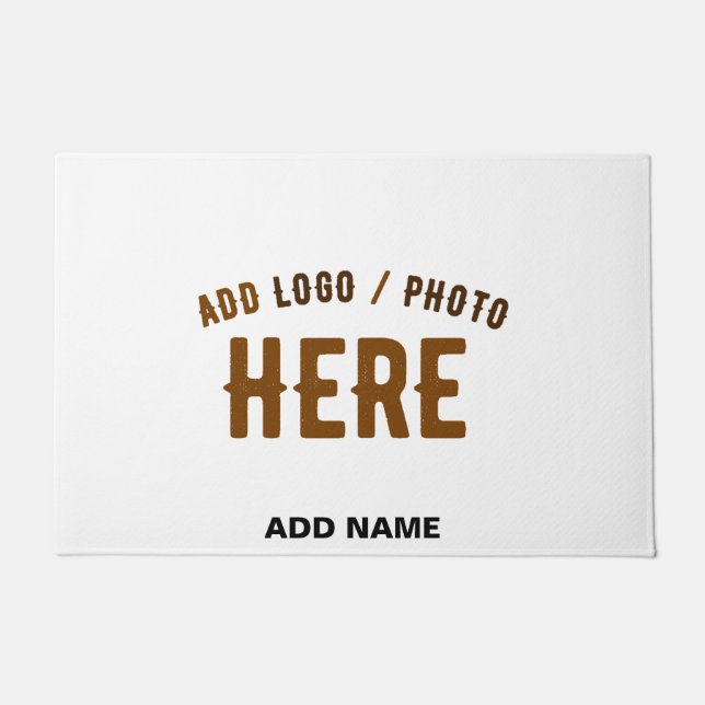 FELPUDO PERSONALIZABLE MODERNO ESTILO BLANCO VERIFICADO MA (Anverso)