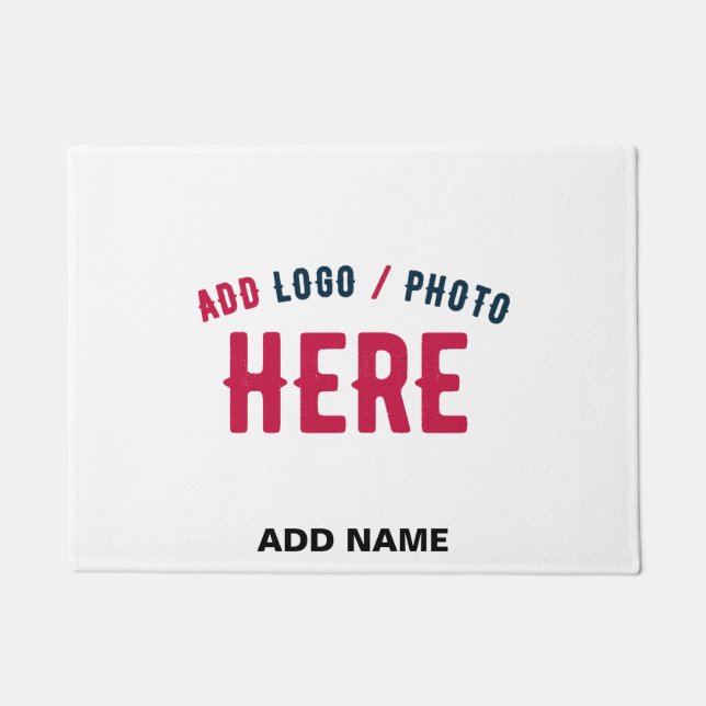FELPUDO PERSONALIZABLE MODERNO ESTILO BLANCO VERIFICADO MA (Anverso)