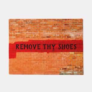 Felpudo Personalizable "Quitar tus zapatos" Divertido Guay