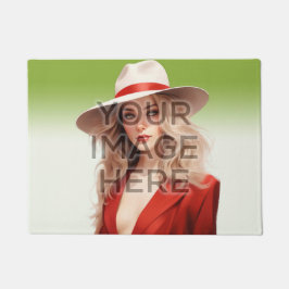 Felpudo Personalización de la imagen horizontal de la alfo