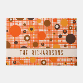 Felpudo Personalización de los puntos moderados retro-atóm