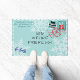 Felpudo Personalización de Navidades de Santa Carta de Sno
