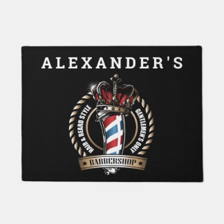 Felpudo Personalización del logotipo del polo de barbero