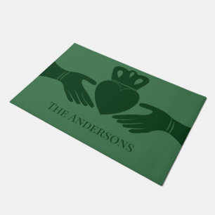 Felpudo Personalización del verde gráfico del anillo de 