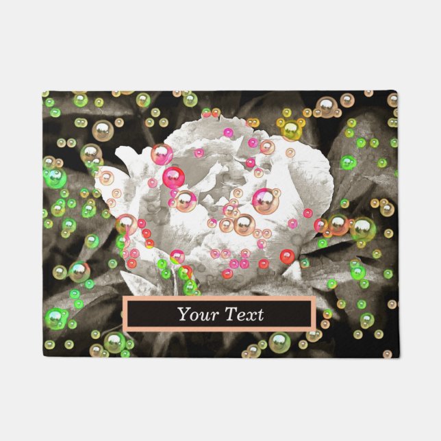 Felpudo Personalizadas las personas amarillas y rosadas bu (Anverso)