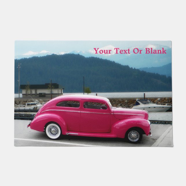 Felpudo Personalizado 1940 Famoso americano Make Sedan (Anverso)