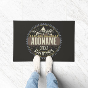 Felpudo Personalizado AGREGAR NOMBRE Familia Camping Reuni