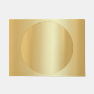 Felpudo Personalizado Blank Plantilla Glamour Faux Gold Mo