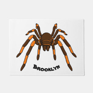 Felpudo Personalizado de araña tarántula arenosa marrón y 