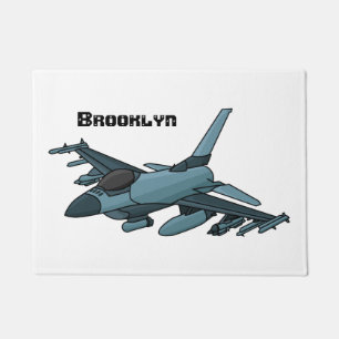 Felpudo Personalizado de avión de combate militar