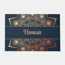 Personalizado de Boho Navy Blue y Peach Mandala