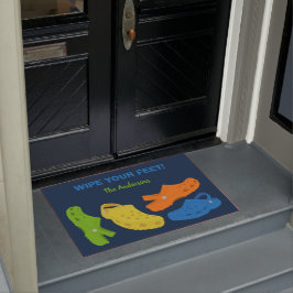 Felpudo Personalizado de Collage de zapatos Casual Mocasio