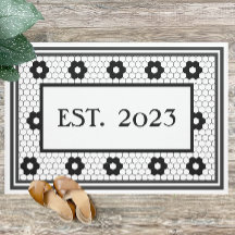 Personalizado de diseño de mosaico blanco negro 20