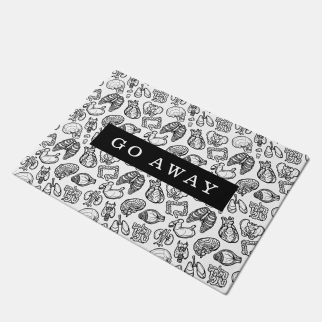 Felpudo Personalizado de esbozo de anatomía humana moderna (Angular)