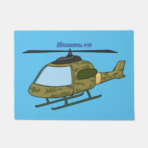 Felpudo Personalizado de helicópteros de camoflage del ejé