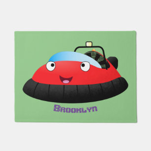 Felpudo Personalizado de jornalero alegre rojo