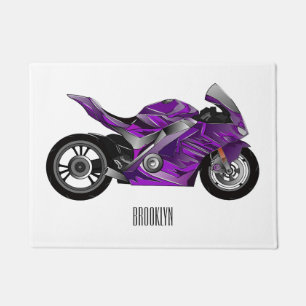 Felpudo Personalizado de motocicleta Purple