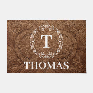 Felpudo Personalizado de nombre de familia personalizado D