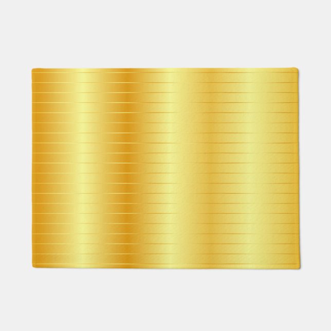 Felpudo Personalizado de oro de moda plantilla elegante de (Anverso)