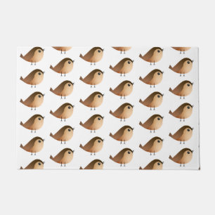 Felpudo Personalizado de pájaro de Sparrow