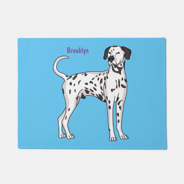 Felpudo Personalizado de perro dalmatiano (Anverso)