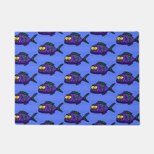 Felpudo Personalizado de pescado piraña