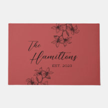 Personalizado de Poinsettia de invierno de Farmhou