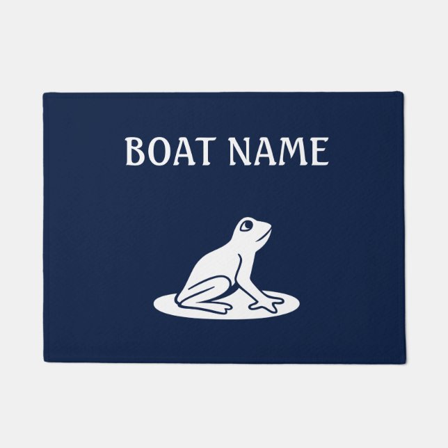 Felpudo Personalizado de rana Dock Mat (Anverso)