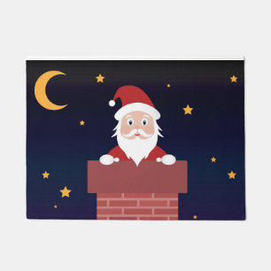 Felpudo Personalizado de Santa Claus Nochebuena noche en l