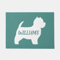 Personalizado de silueta de perro del territorio b