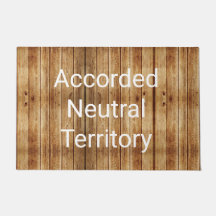 Personalizado de Territorio Neutral Doormat Blonde